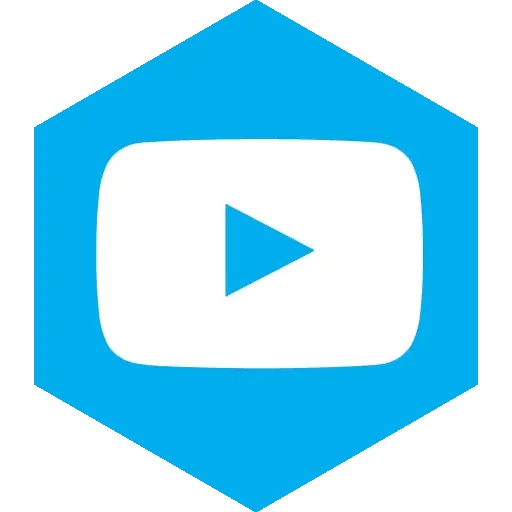 764804 hexagon media social youtube icon 1